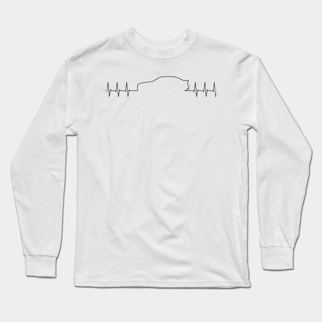 E36 Heartbeat Long Sleeve T-Shirt by Randomart